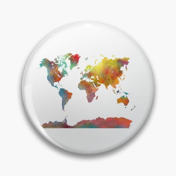 Item preview, World Map colored designed and sold by JBJart.