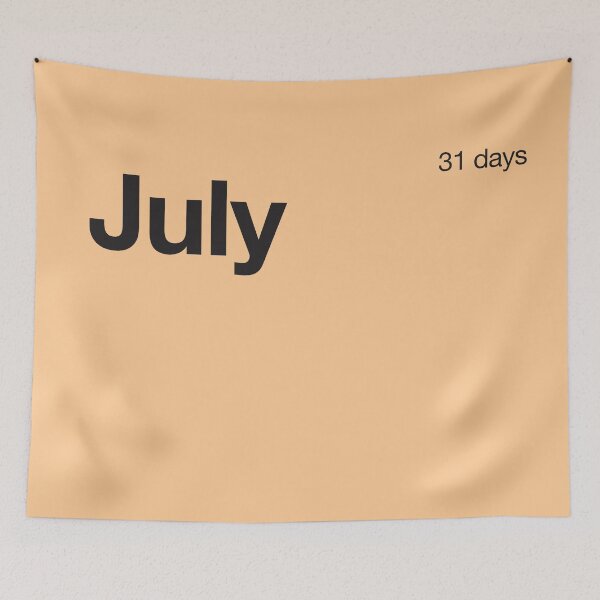 Item preview, July - minimalistic chest calendar in Helvetica  designed and sold by nevercook.