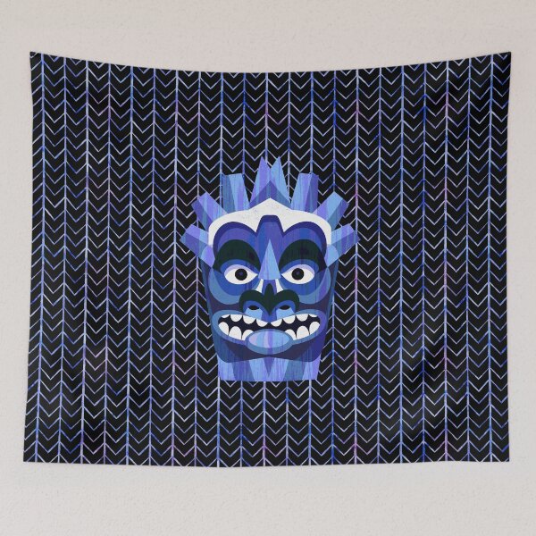 Item preview, Hawaii Blue Tiki Monster designed and sold by AntiqueImages.