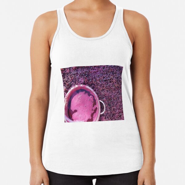 Shiraz Starting Ferment - Adelaide Hills Wine Region - Fleurieu Peninsula -by South Australian artist Avril Thomas Racerback Tank Top