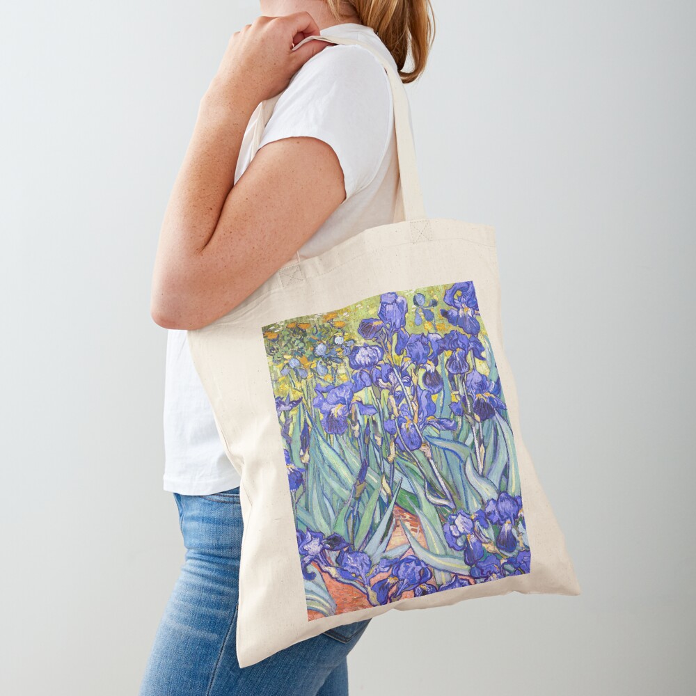 Van Gogh bolso de mano Irises bolsa de lino estampado de -  México