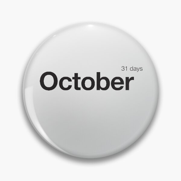 Item preview, October - minimalistic chest calendar in Helvetica  designed and sold by nevercook.