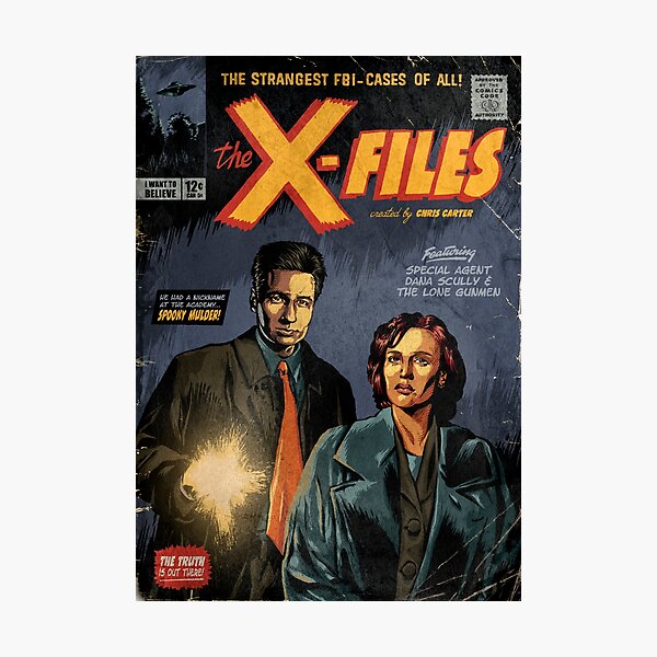 The X-Files: Mulder and Scully Photographic Print