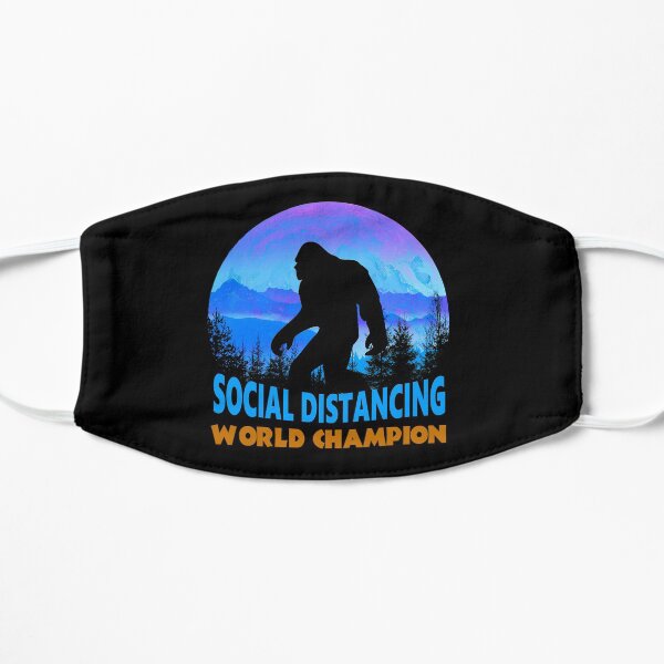 Bigfoot Social Distancing World Champion Sasquatch Meme Mask