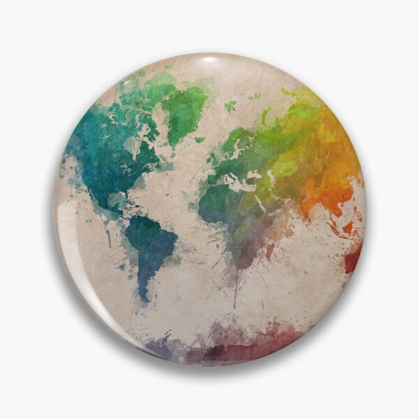 Item preview, World Map splash colored designed and sold by JBJart.