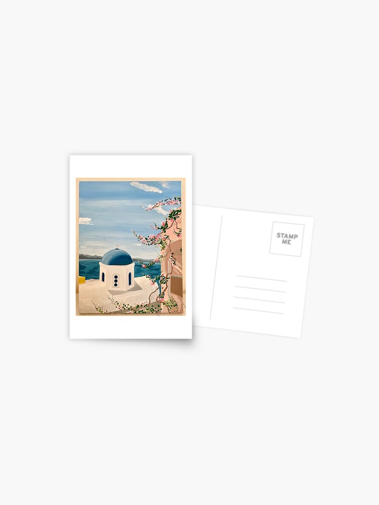 Oia, Santorini 1 (Watercolor) Postcard