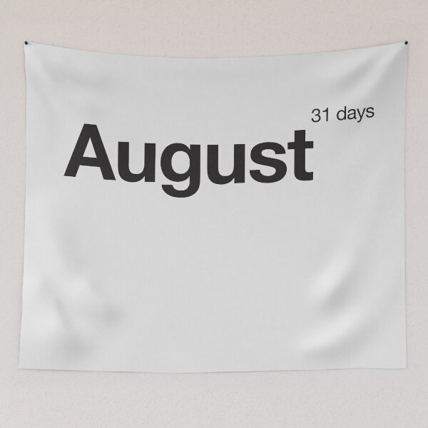 Item preview, August - minimalistic chest calendar in Helvetica  designed and sold by nevercook.