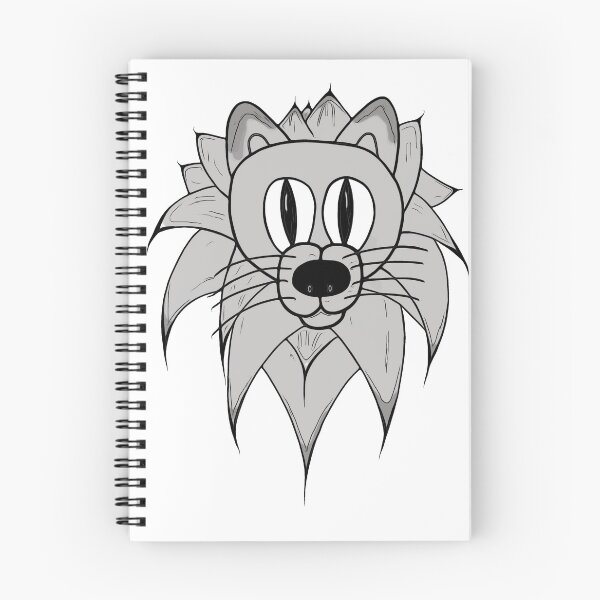 Aperçu de l'œuvre Lion gris dessin animé cub créée et vendue par Zwuck.