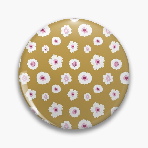 Item preview, White and pink flowers in yellow designed and sold by bigmoments.