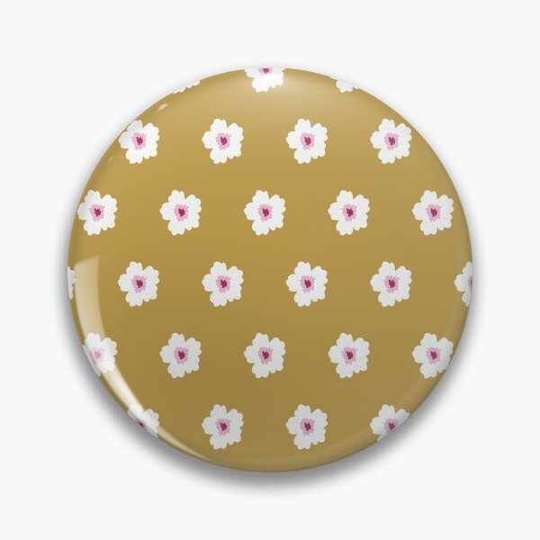 Item preview, White flowers in yellow mustard background designed and sold by bigmoments.