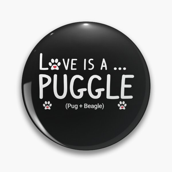 Item preview, Love is a Puggle Dog designed and sold by 3QuartersToday.