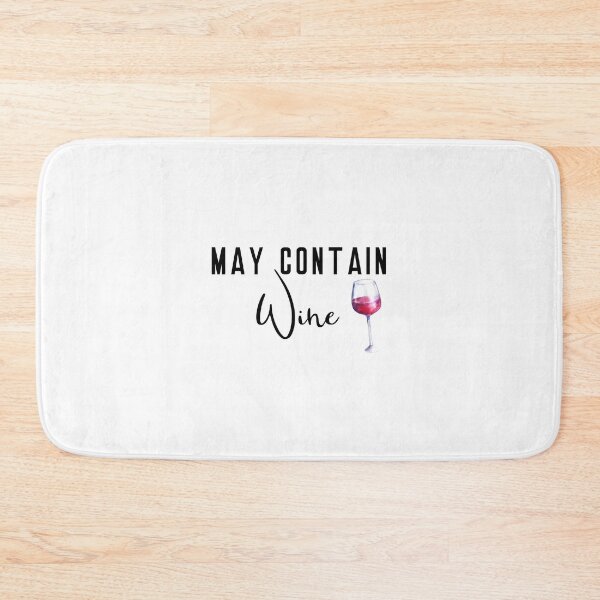 Item preview, May Contain Wine Funny Wine Lover Saying designed and sold by ColorFlowArt.