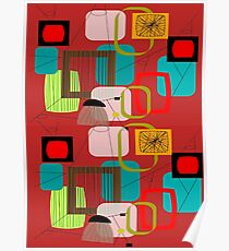 Mid-Century Modern Abstract Art Poster