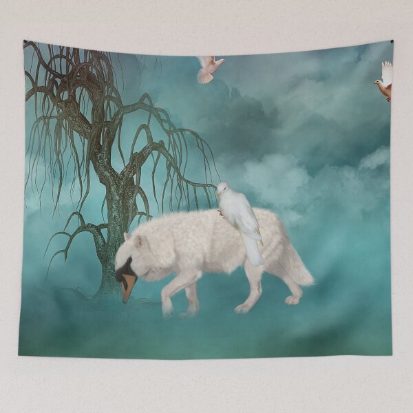 Item preview, Awesome swanwolf in the sky designed and sold by nicky2342.