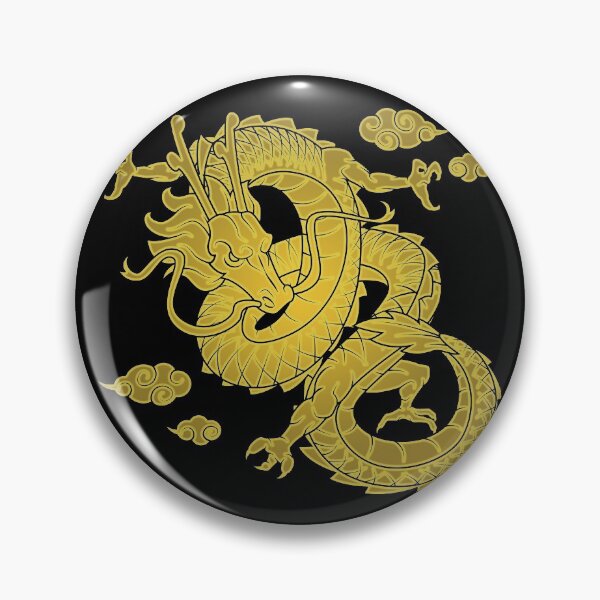 Artikelvorschau, goldener Drache entworfen und verkauft von SoccaTamam.