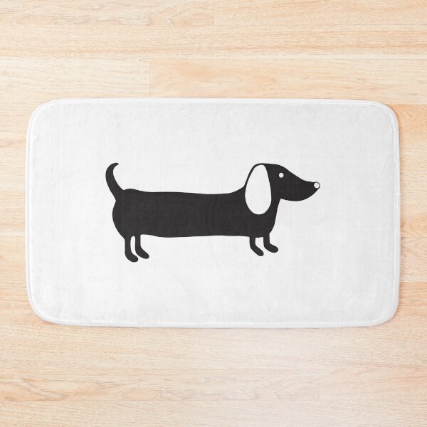 Item preview, Simple black and white dachshund designed and sold by bigmoments.