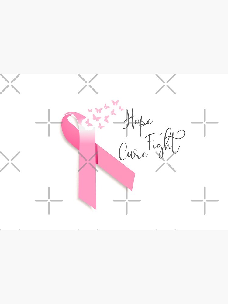 Hope Fight Cure Breast Cancer Awareness Pink Ribbon Mask For Sale By