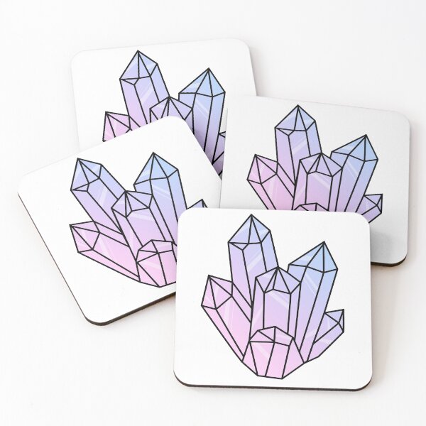 Item preview, Aesthetic Quartz Crystal Galaxy Ombre Pink Blue Purple designed and sold by EchoLotus.