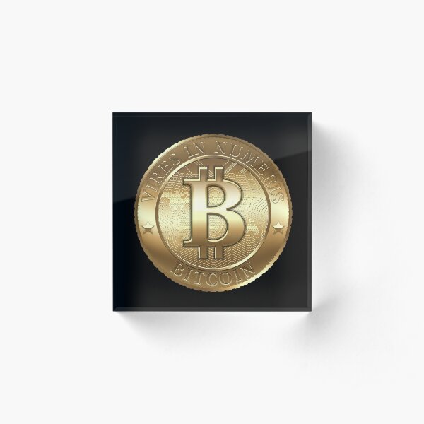 Bitcoin Acrylic Blocks Redbubble