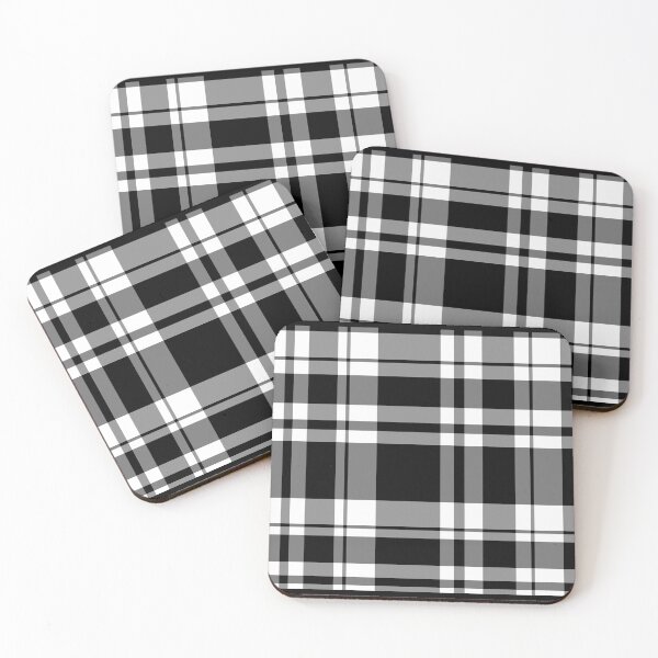Item preview, black white tartan designed and sold by bumblethebee.
