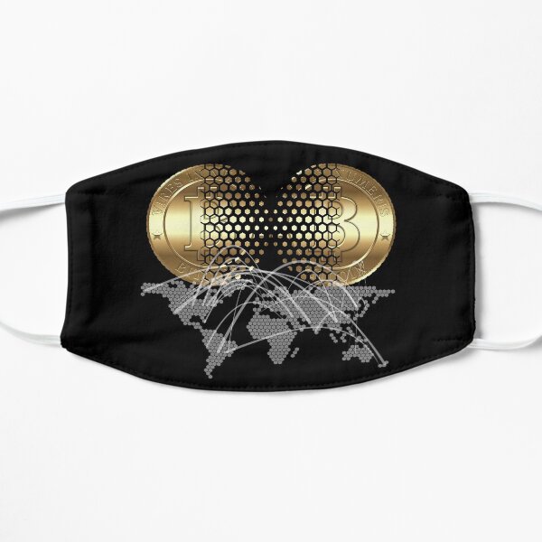 Bitcoin Concept Flat Mask