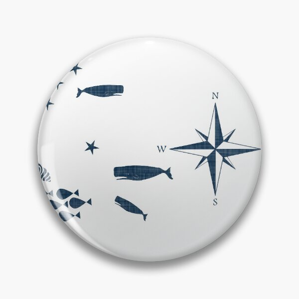 Item preview, Nautical pattern whale and wind rose #homedecor designed and sold by susycosta.
