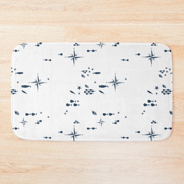 Item preview, Nautical pattern whale and wind rose #homedecor designed and sold by susycosta.
