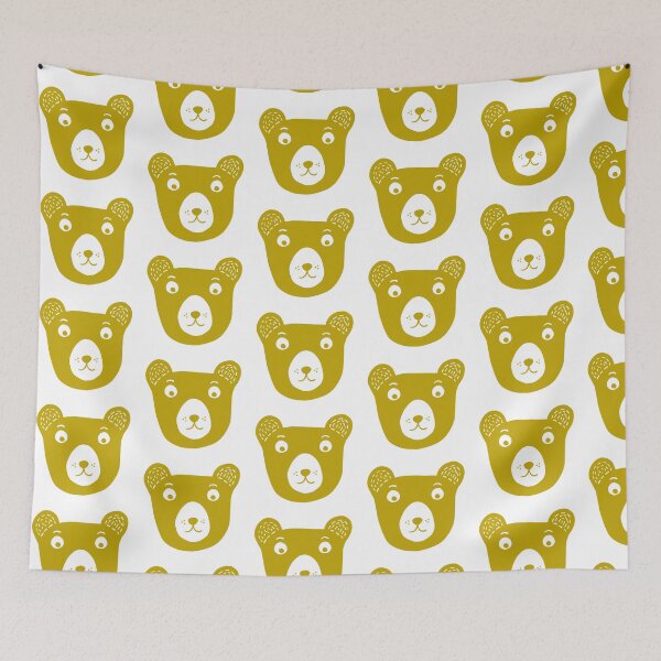 Item preview, Cute yellow and white bear illustration designed and sold by bigmoments.