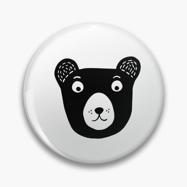 Item preview, Cute black and white bear illustration designed and sold by bigmoments.