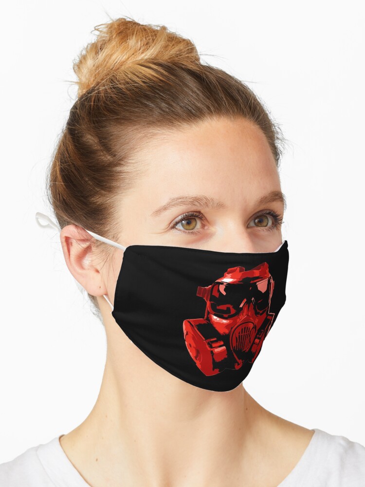 Red Gas Mask" Mask for Sale by | Redbubble