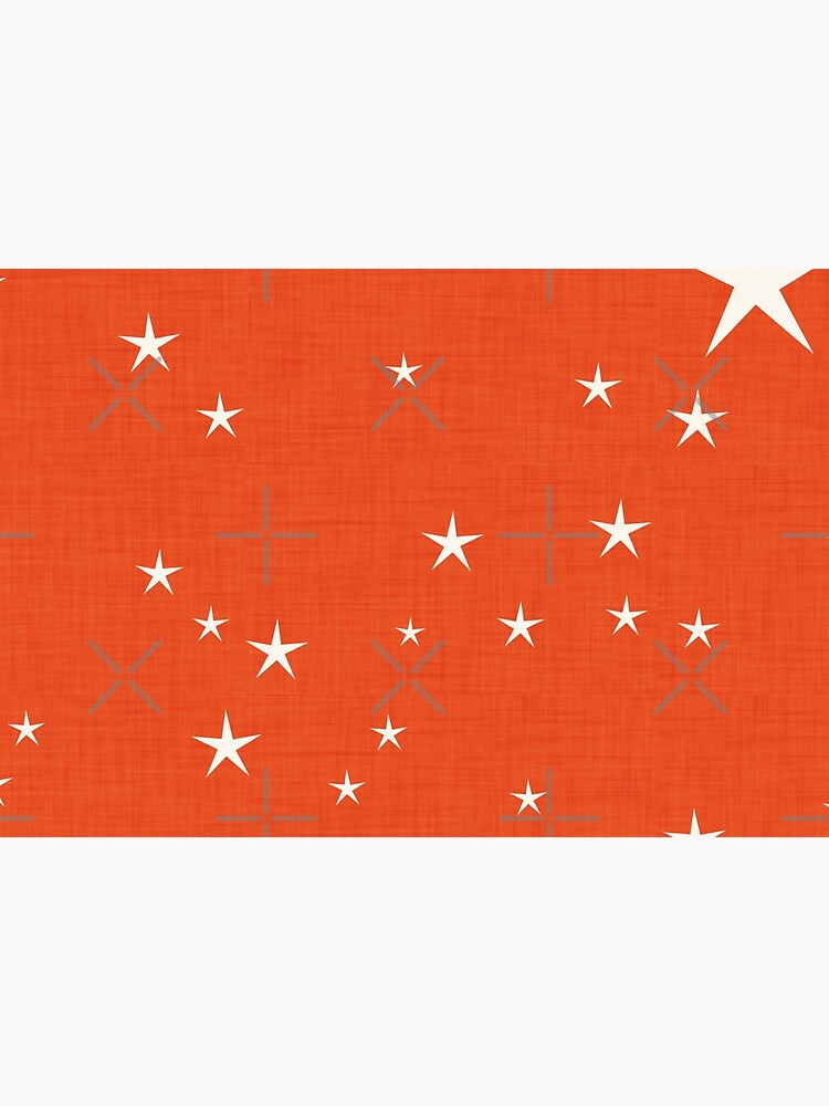 Orange star with fabric texture - narwhal collection by susycosta
