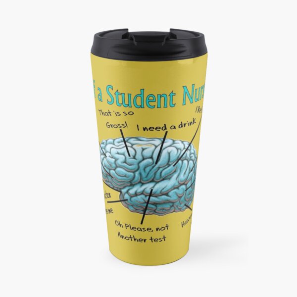 Nursing Student Humor Brain Travel Coffee Mug
