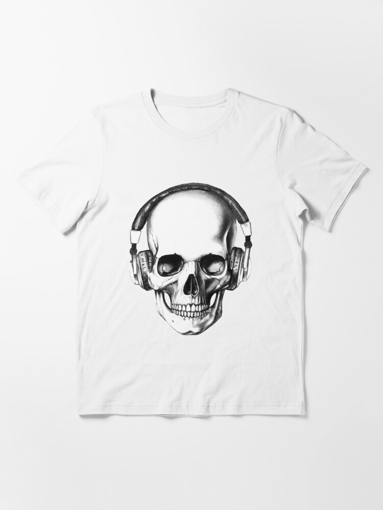 Alternate view of SKULL HEADPHONES Essential T-Shirt