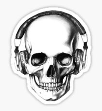 SKULL HEADPHONES Sticker