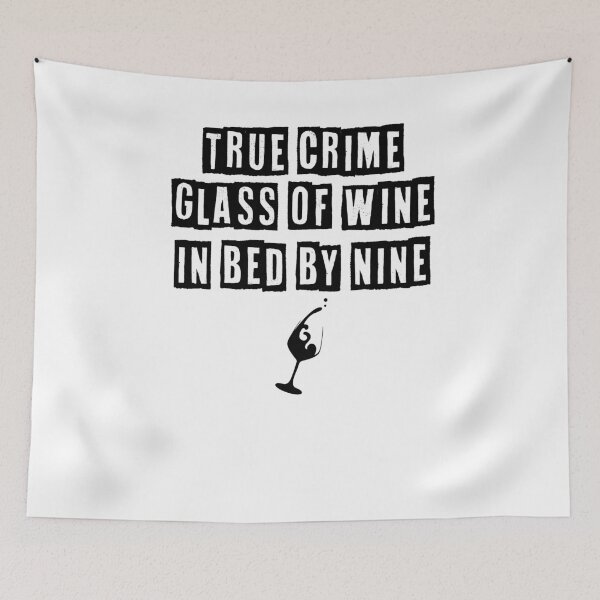 Item preview, True Crime Shirt, True Crime Glass Of Wine In Bed By Nine, True Crime Gifts, Crime Junkie Shirt, Funny Shirts For Women designed and sold by Noussairox.