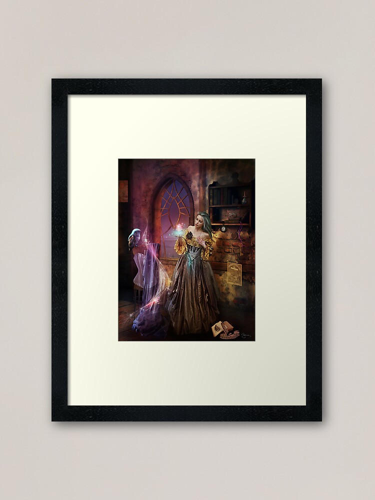 Alternate view of Enchanted Seamstress Framed Art Print