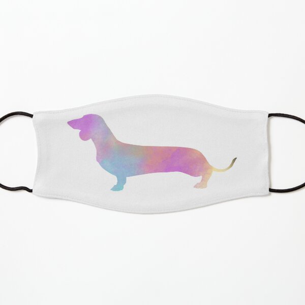 Watercolor Dachshund Kids Mask