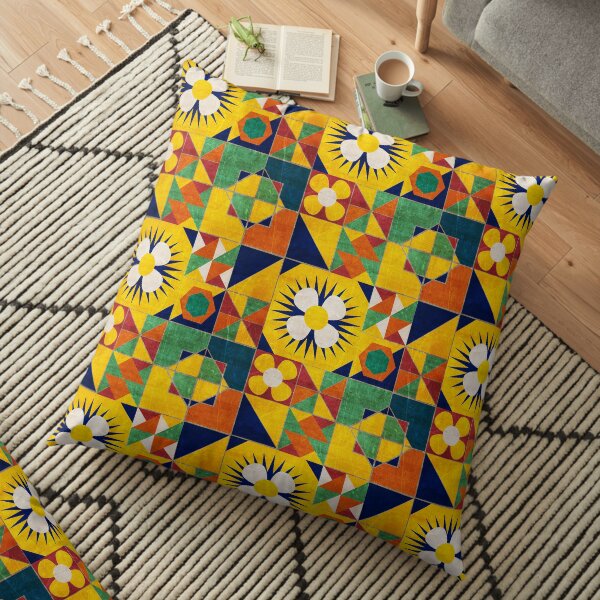 Spanish Tiles Floor Pillow