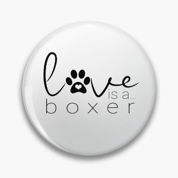Aperçu de l'œuvre L'amour est un cadeau de boxeur pour les amoureux des chiens créée et vendue par 3QuartersToday.