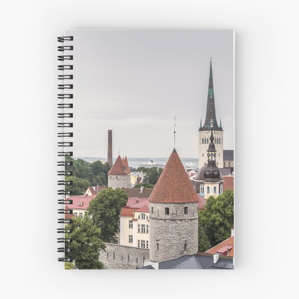 Item preview, Aerial cityscape of old town of Tallinn designed and sold by lena-maximova.
