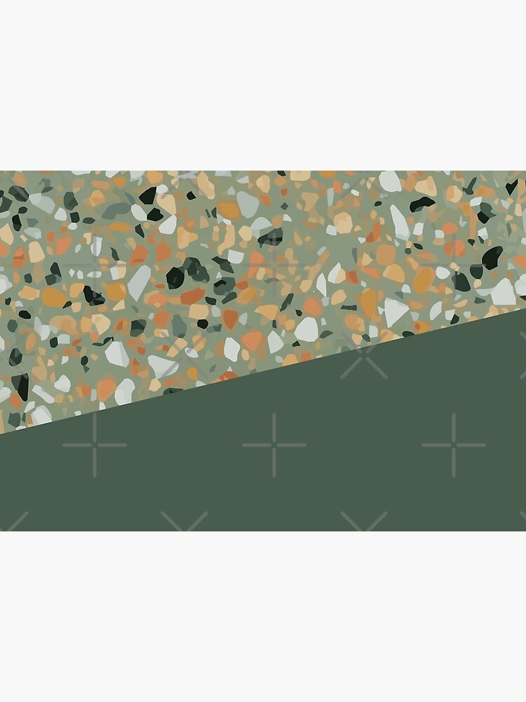 Terrazzo Texture Military Green #4 by PrintablesP
