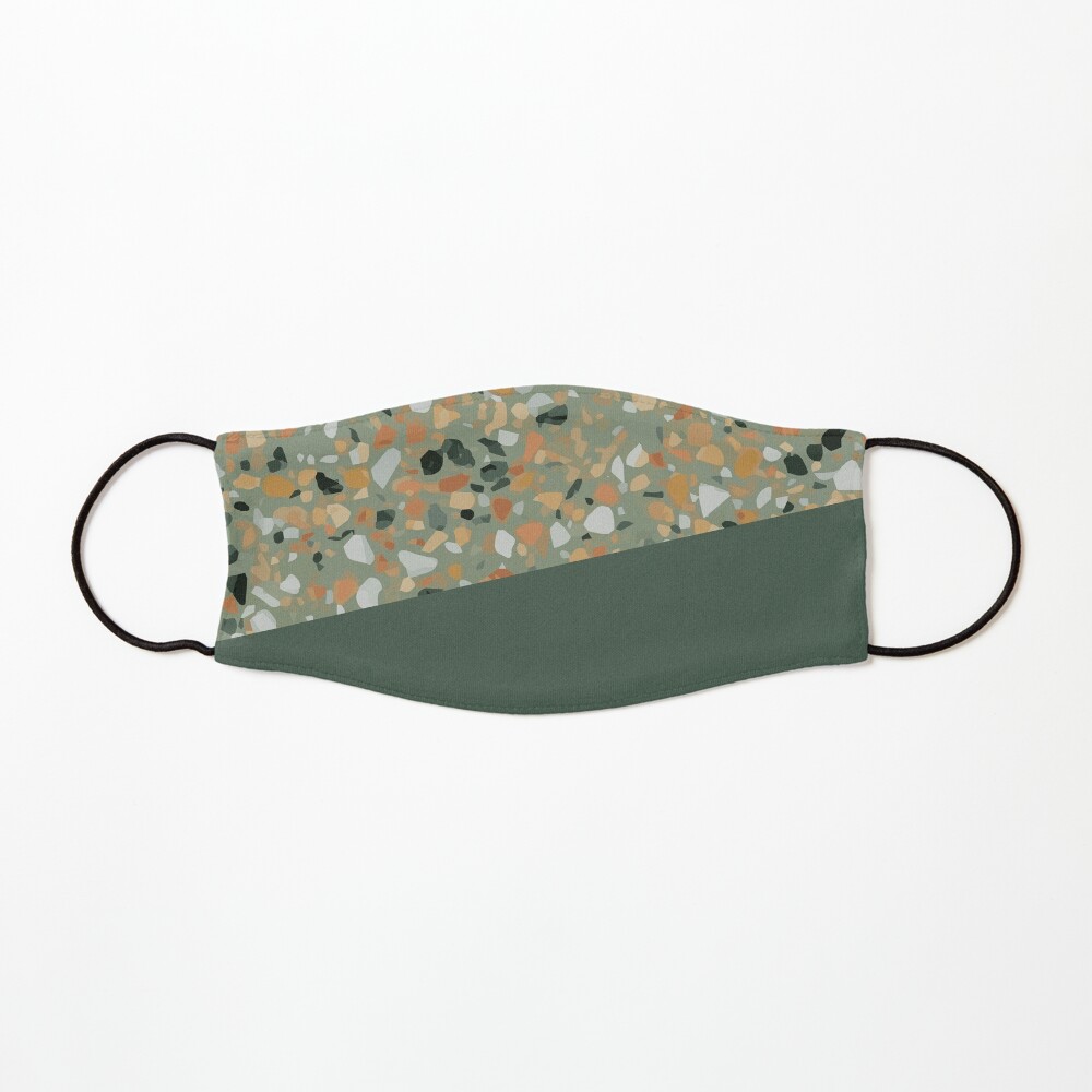 Terrazzo Texture Military Green #4 Mask