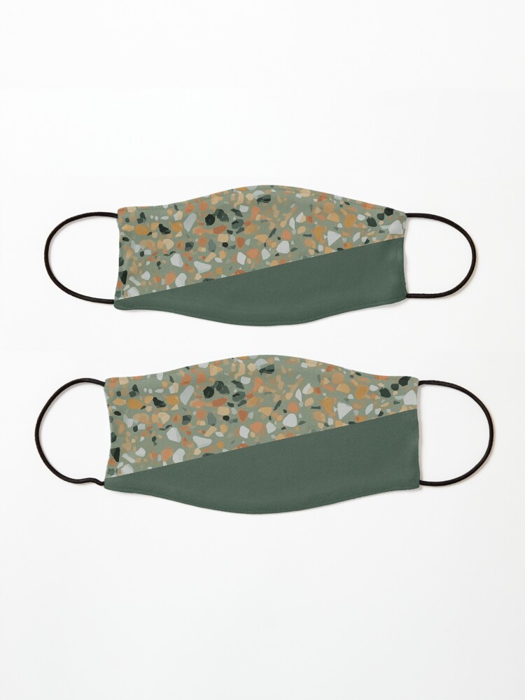 Alternate view of Terrazzo Texture Military Green #4 Mask