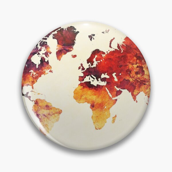 Item preview, world map 89 art red #map #worldmap designed and sold by JBJart.