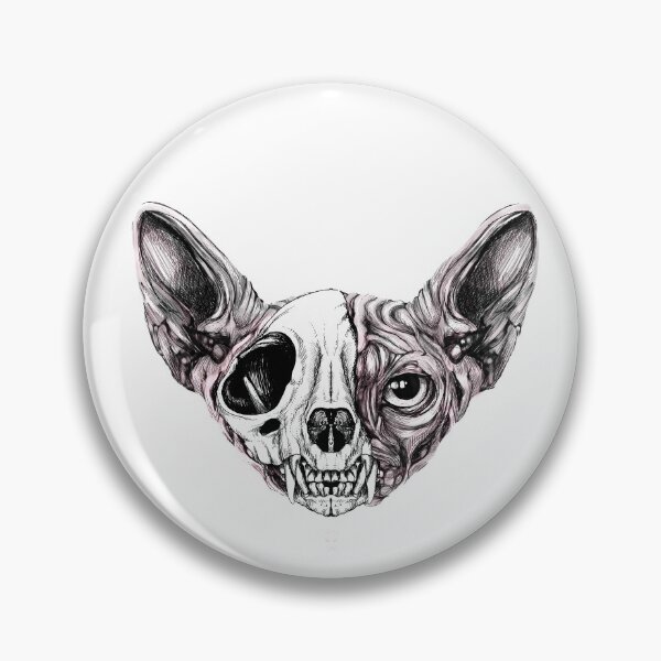 Item preview, Shynx Half Skull designed and sold by fakeface.