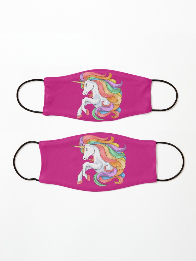 Alternate view of Adorable unicorn with a colorful mane Mask