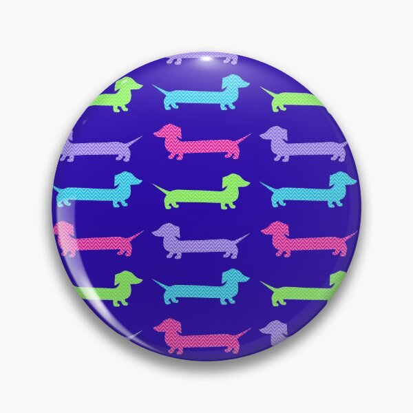 Item preview, Colorful Chevron Dachshunds designed and sold by AntiqueImages.