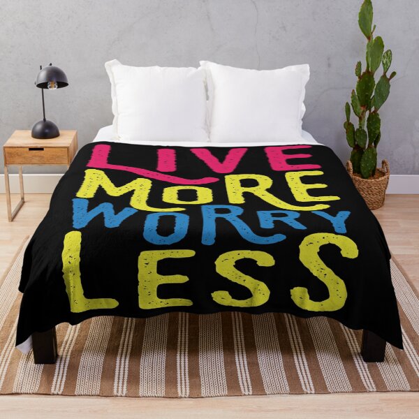Item preview, Live More Worry Less designed and sold by favoritequotes.