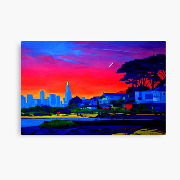 Brighton Park Sunset Canvas Print