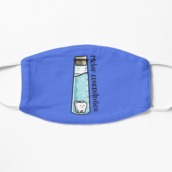 Molar Concentration Chemistry Joke Flat Mask